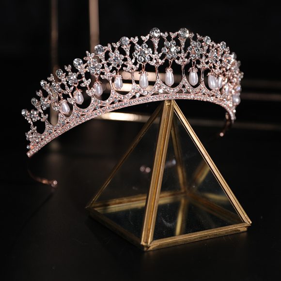 Pearl Diamond Electric Galvanized Alloy Exquisite Bride - Image 4