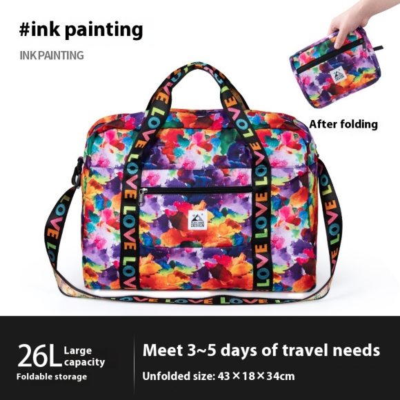 Travel Bag Large Capacity Lightweight Tote Business Traveling Luggage Bag Can Cover Trolley Case - Image 5