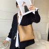 Shoulder Capacity Women's Leather Height Cross Body Bucket Bag - Image 7