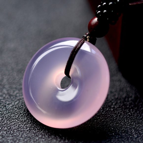 Jade Brazil Ice Flower Hibiscus Chalcedony Buckle - Image 6