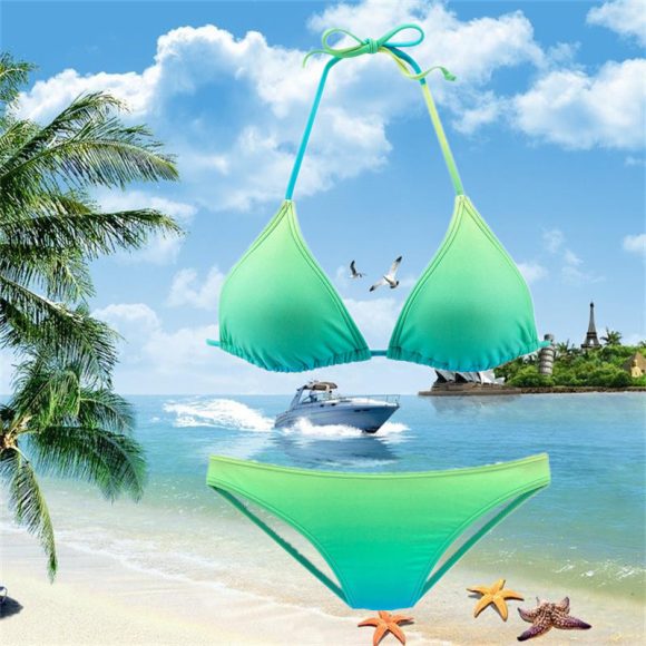 Swimsuit Women's Gradient Series Split Swimsuit Bikini - Image 2