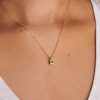 Rectangular 12month Birthday Stone Pendant Colorful Zircon Clavicle Chain - Image 3