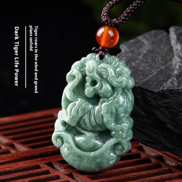 Natural A Cargo Jade Zodiac Rat Ox Tiger Rabbit Dragon Snake Horse And Sheep Monkey Chicken Dog Pig Jade Pendant Ornaments Wholesale - Image 7