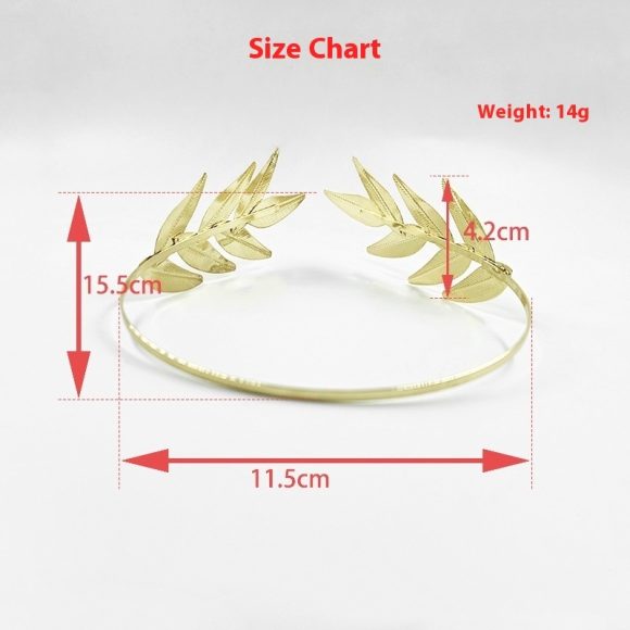 Bride Leaves Headband Forest Metal - Image 4