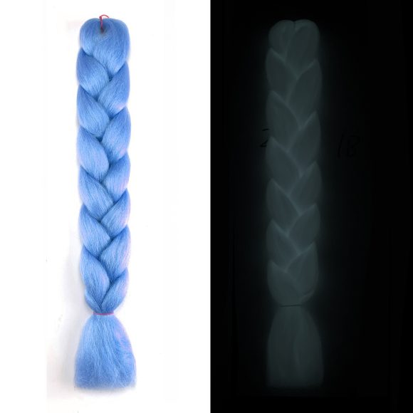 Luminous Fluorescent Chemical Fiber Wig Big Braid - Image 7