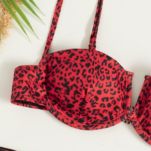 Three-piece Floral Bikini Beach Dress - Image 6
