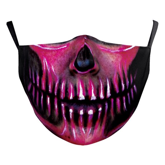 Halloween Digital Printing Funny Horror Face Double Layer Dust Mask - Image 10