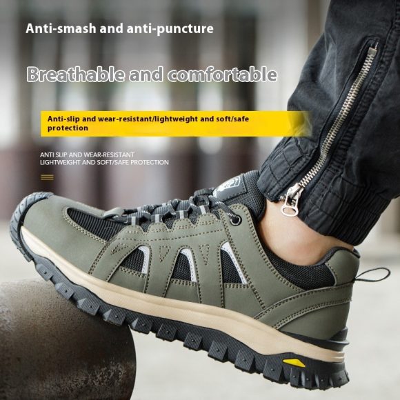 Men's Deodorant Toe Cap Lightweight Protective Footwear - Image 3
