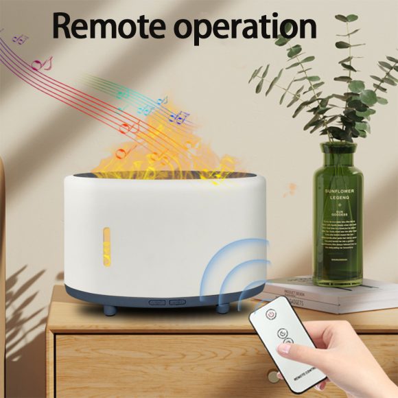 Flame Humidifier Bluetooth Remote Control LED Light Aromatherapy Humidifier Customized 150ml Flame Aromatherapy Machine - Image 7