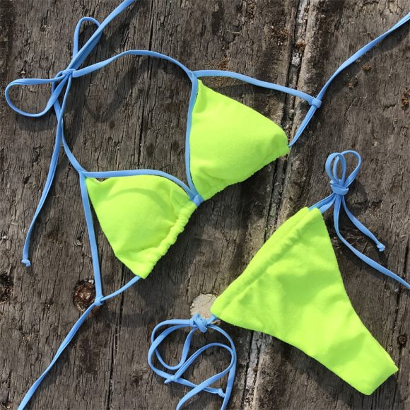Ladies Swimming Wading Sports Bikini Split Beach Swimwear - Image 3