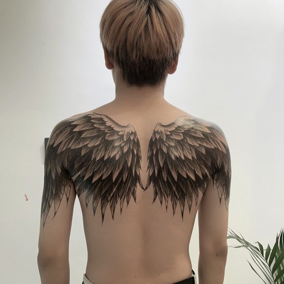 Wings Tattoo Sticker Waterproof And Hard-wearing Lasting 3-7 Days Simulation Back - Image 5