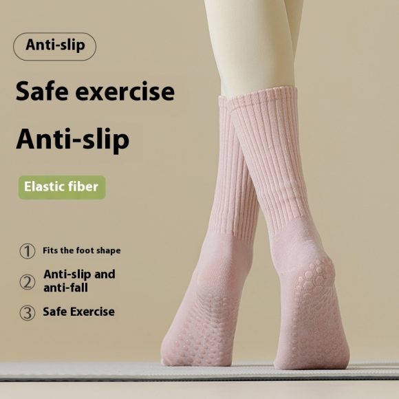 Women's Pilates Mid-calf Silicone Non-slip Yoga Socks - Image 7