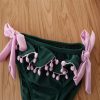 Summer Girl's Swimsuit Suit Fashion Girl's Color Matching Swimsuit - Image 2