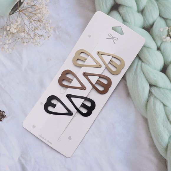 Coffee Color Series Barrettes Girl Side Clip Duckbill Clip Internet Celebrity - Image 5