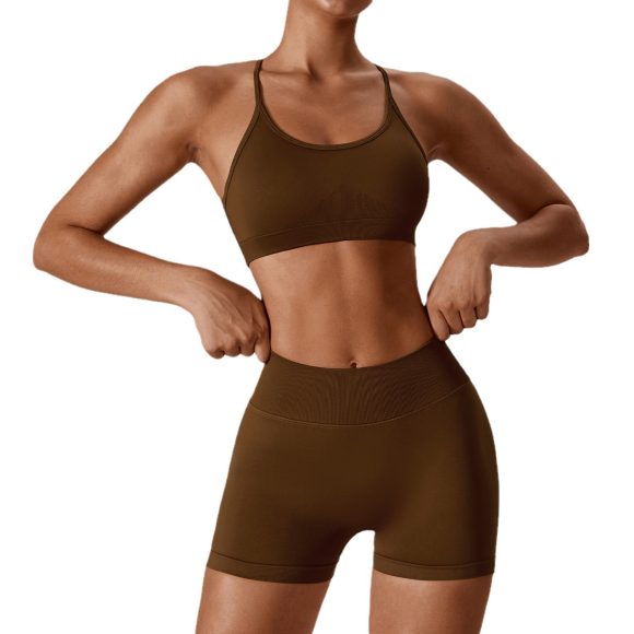 Seamless Beauty Back Yoga Clothes Running Quick-drying Tight Sports Fitness Clothes Suit Women - Image 9