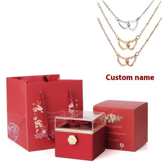 Rose Rotating Jewelry Box Necklace - Image 8