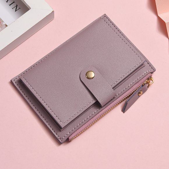 Multi Slot Student Short Zipper Coin Purse - Image 5