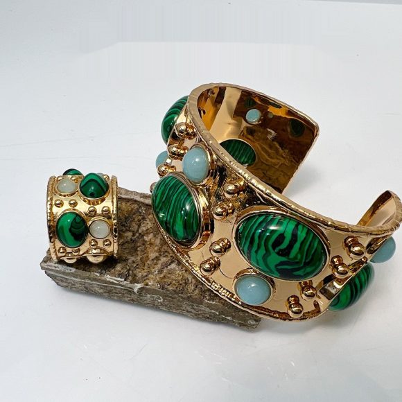 Malachite Bracelet Retro Minority Design - Image 3