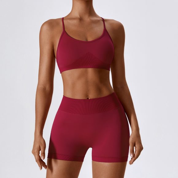 Seamless Beauty Back Yoga Clothes Running Quick-drying Tight Sports Fitness Clothes Suit Women - Image 8