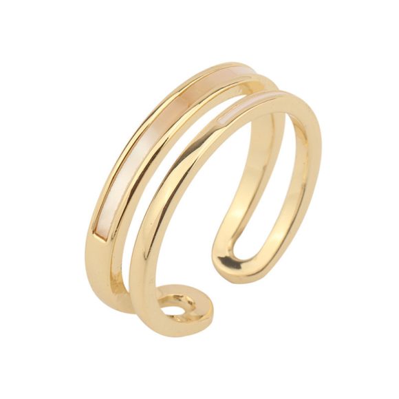 Women's Fritillaria Double Plain Ring - Image 3
