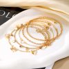 Butterfly Summer Beach Style Anklet Five-piece Set - Image 2