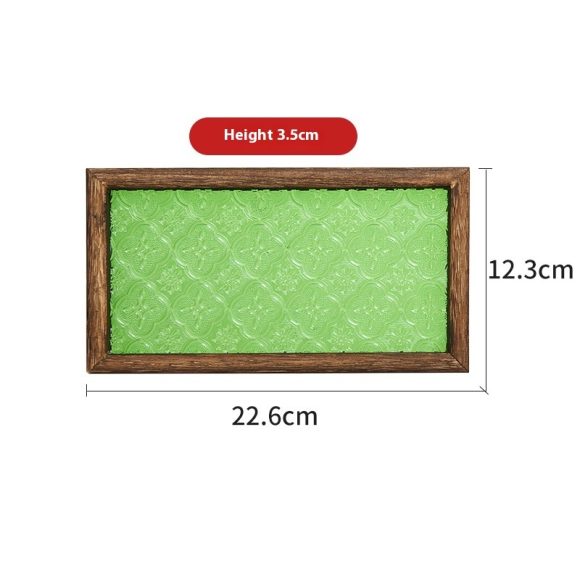 Home Fashion Personality Retro Green Begonia Tray - Image 5