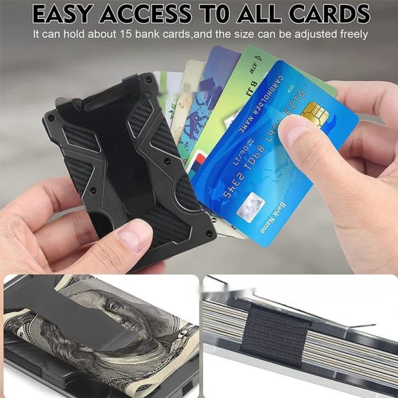Men's Wallet Ultra-thin Aluminum Metal Wallet - Image 6