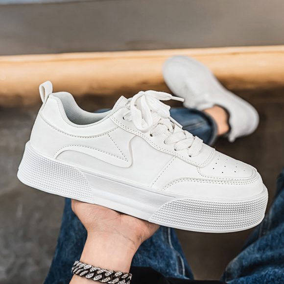 Sneakers Casual Versatile White Sports Men's Shoes - Image 5