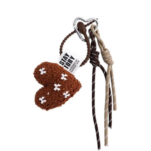 Lamb Hair Love Bowknot Bag Package Pendant Plush Lanyard - Image 3