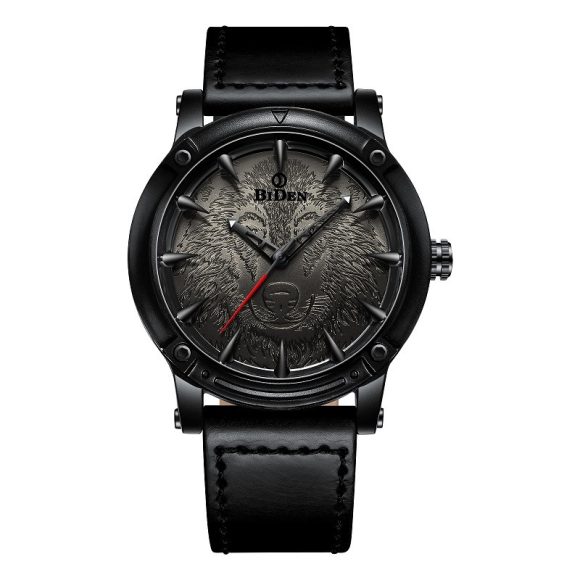 Men's Solid Color Casual Belt Quartz Watch - Image 4