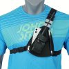 Men's Black Triangle Chest Bag Multifunctional Portable Messenger Bag - Image 2