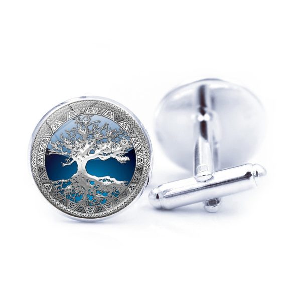 Time Stone Simple Tree Of Life Cufflinks - Image 7