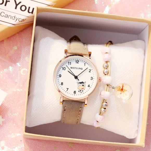 Waterproof Korean Cute Girlfriends Pointer Cartoon Electronic Quartz Watch - Image 9