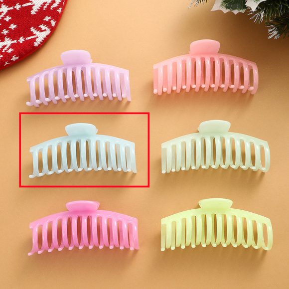 European And American Fluorescent Large Hair Claw Clip Female Headwear - Image 6