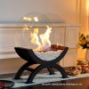 Indoor Small Desktop Alcohol Fireplace Lamp Home Heating - Image 5