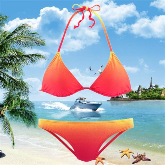 Swimsuit Women's Gradient Series Split Swimsuit Bikini - Image 5