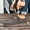 Outdoor Versatility For Traveling Suede British Style Leather Sneakers - Image 4