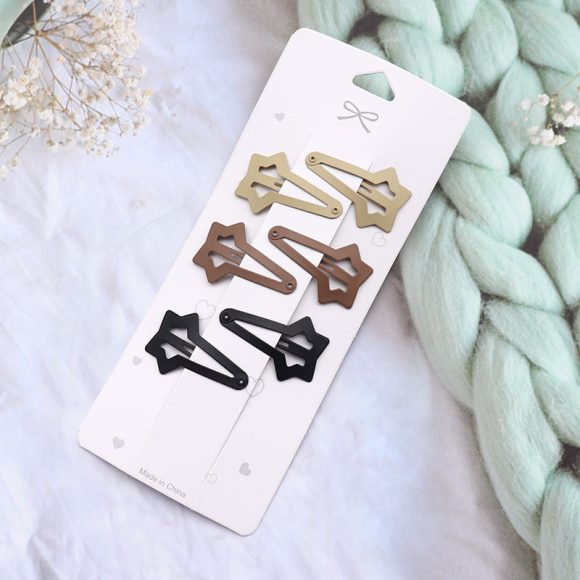 Coffee Color Series Barrettes Girl Side Clip Duckbill Clip Internet Celebrity - Image 6
