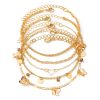 Butterfly Summer Beach Style Anklet Five-piece Set - Image 4