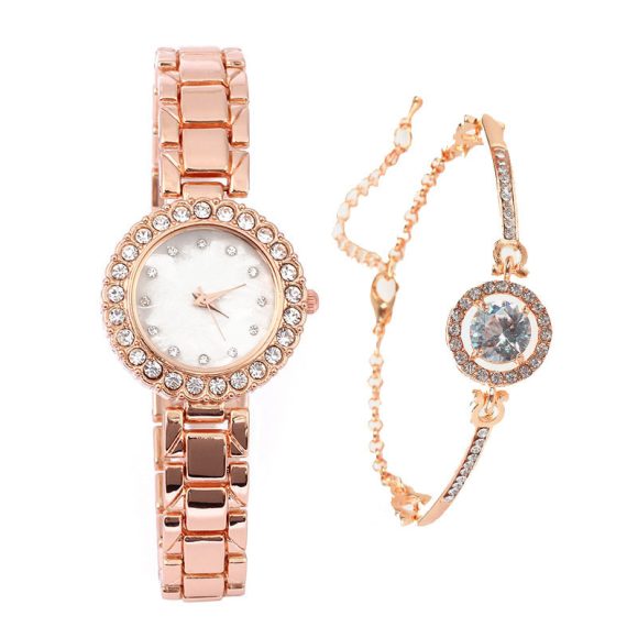 Women's Casual Diamond Quartz Bracelet Watch - Image 4