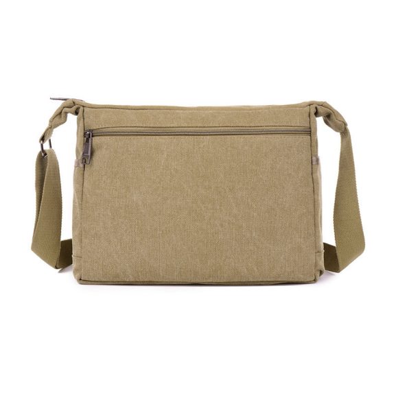 Simple Layered Retro Fashion Men's Messenger Bag - Image 3