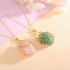 Spring 2023 New Natural Energy Crystal Pendant Ins Niche Design Valentine's Day Bag Bag Peace Necklace - Image 9