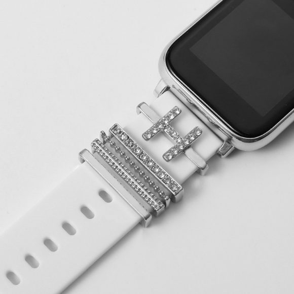 Suitable For Silicone Strap With Diamonds 26 English Letters Fashion Alloy Strap - Image 2