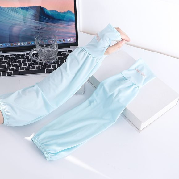 Viscose Fiber Oversleeve Sun Protection Thin Loose Gloves Sleeves - Image 2