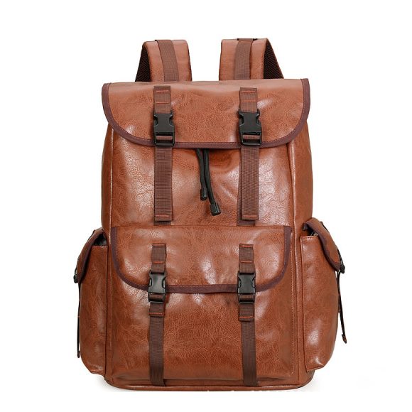 PU Leather Business Outdoor Backpack - Image 3