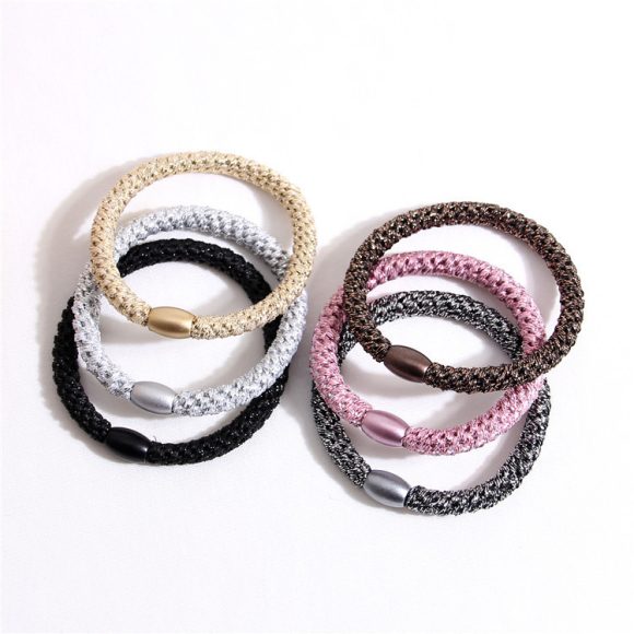 Accessories Thick Leather Cover Durable Base Rubber Hair Rope Headdress - Image 5