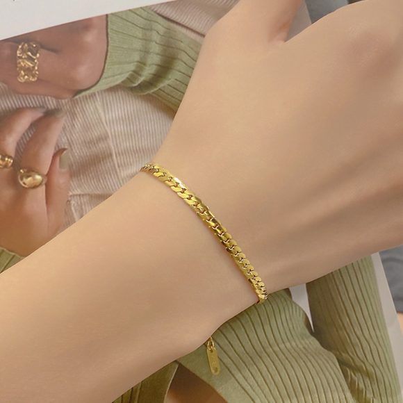 Advanced Hip Hop Cuba Metallic Titanium Steel Bracelets