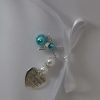 Bow Knot Pearl Love Photo Pendant Gem Holder Wings Photo Frame - Image 2