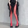 Pierced Black Sexy Mermaid Cobweb Socks Leg Beauty - Image 3