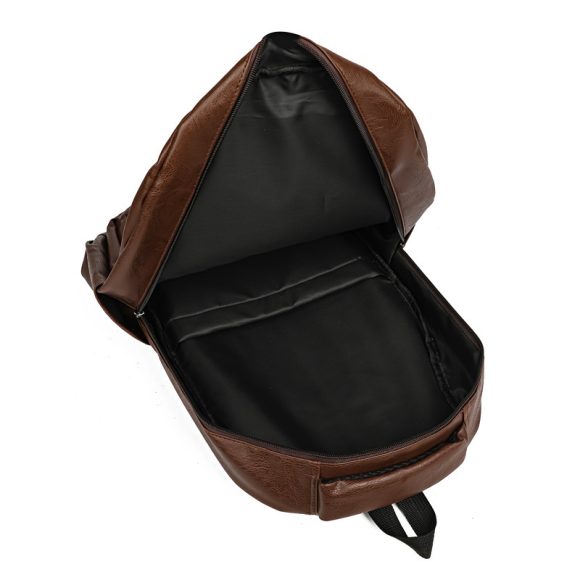 PU Soft Leather Backpack Large Capacity Men - Image 6